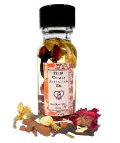 Deadly Attraction Oil Wicca Spell Intention Spiritual for attraction, passion, confidence, influence, bonding, desire, empowerment seduction